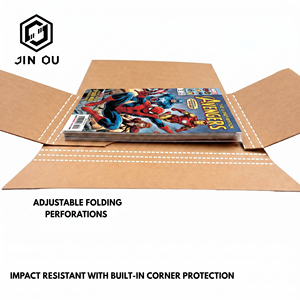 Protège-bandes de bande dessinée en carton rigide pliable sans pliage, avec profondeur réglable pour un expédition sécurisée - Product Image 3
