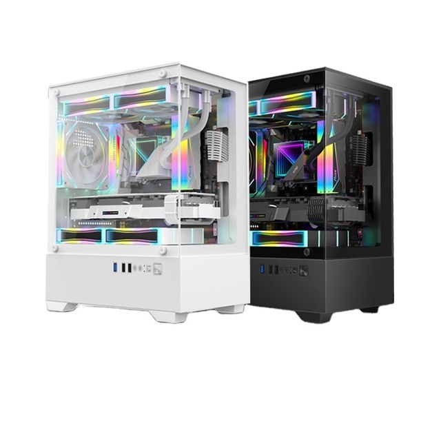 Venus M240 Panoramic Desktop Computer Case Transparent Side Aluminum Alloy Cross-Border No Pillar Water Cooling Gaming Stock