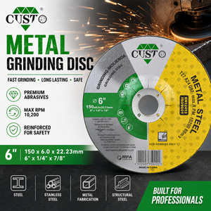 Disque <span class=keywords><strong>de</strong></span> meulage à <span class=keywords><strong>centre</strong></span> déprimé T27 150x6mm en alumine calcinée pour fonte, débavurage professionnel, OEM - Product Image 4
