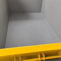 Conteneur à déchets de haute qualité de 8 m³, bac à déchets robuste pour le nettoyage des chantiers de construction et le recyclage - Matériel de traitement des déchets