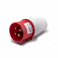 Prise industrielle et prise supérieure 220 volts 32 Amp 5pin bleu 3 phases