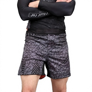 BJJ MMA <b>Shorts</b> Custom Jiu Jitsu <b>Grappling</b> Fight <b>Shorts</b> Sublimation Print Lightweight Quick Dry Training Sportswear - Product Image 5