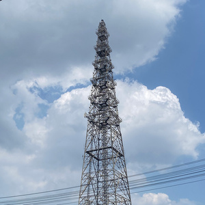 Tour de télécommunication angulaire en acier de 5g 45 50 55 65 70 80 mètres avec trois pieds de support certifiée ISO9001 - Product Image 4