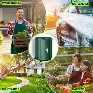 Sistema di raccolta dell'acqua del serbatoio dell'acqua portatile del serbatoio pieghevole della pioggia del botte di pioggia - Product Image 3