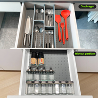 Tapis de rangement pliable en silicone alimentaire réutilisable pour tiroir de cuisine, organiseur de tiroir pour épices en silicone