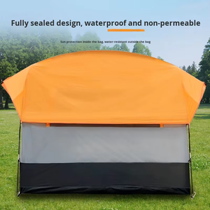 Tente arrière portable pour SUV, double couche, en fibre de verre, imperméable quatre saisons, avec renforts droits, OEM ODM, TBUG008C, pliable - Product Image 5