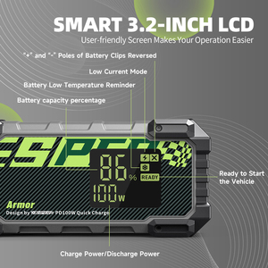 YESPER Armor Model 12V Charge Rapide 20000mAh Démarreur de Voiture Portable et Batterie Externe pour Voyage, JS-383 Démarreur de Voiture A - Product Image 3