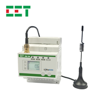Compteur d'énergie sans fil LoRaWAN CET PMC-350-C triphasé avec écran LCD EU863-870MHz en Europe
