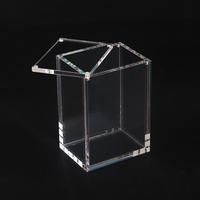 Boîte en acrylique personnalisée emballée individuellement, magnétique forte, transparente et résistante aux UV pour boîte de suralimentation et étui en acrylique Etb