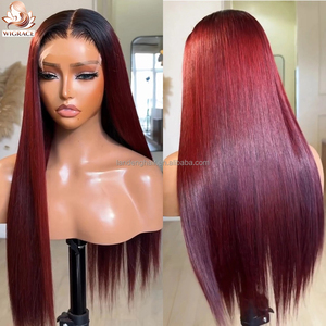 Peluca frontal sin pegamento de cabello humano vietnamita original de lujo, liso extremo, con cutícula alineada, color 1B/99j, con cierre de encaje <span class=keywords><strong>HD</strong></span> 5x5 - Product Image 2