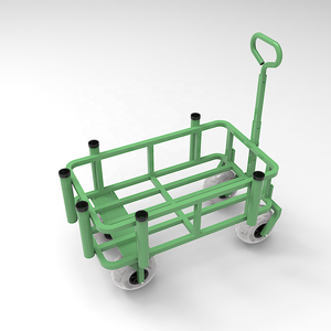 Carrello da Pesca in Alluminio Pieghevole con Quattro Ruote Gonfiabili, Capacità di Carico 100kg, Portatile, Personalizzabile OEM, per Pesca in Spiaggia - Product Image 3