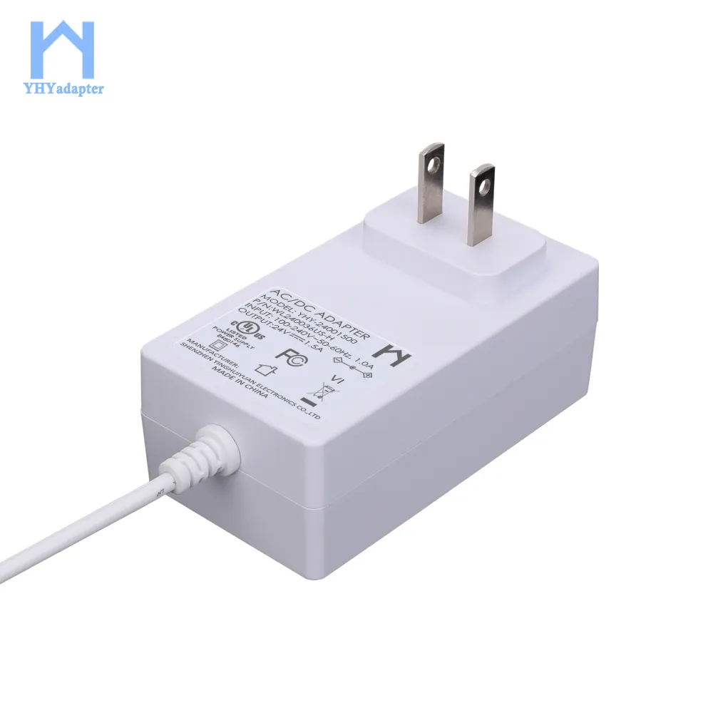 110V 100-240V Ac Dc Transformator Adapter Ac Dc Adapter 220V 240V Ac-Dc 24V Wandmontage Voeding 1.5a 24vdc 1.5a 36W