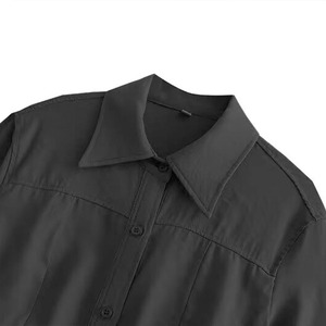 SHENZHU Robe MIDI Chic et Tendance pour Femme 2025 – Nouvelle Collection, Manches Courtes et Taille Dénudée, Style Vintage, Robe Femme - Product Image 4