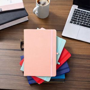 สมุดบันทึก A5 PU พร้อมปากกาโลโก้ที่กำหนดเอง - Product Image 2