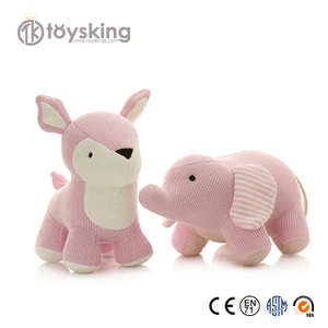 Cute wool Elephant toys regalo divertente per amici e bambini lovely home deco knitting wool toys materiale di sicurezza in cotone organico - Product Image 2