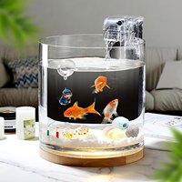 Pot en verre borosilicaté haute capacité monocouche vente en gros pour décoration de bureau, aquarium, arrangement floral et vase.