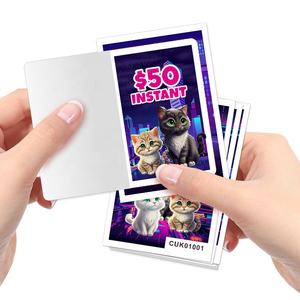 Cartes à onglet Lucky Pull Jeu <span class=keywords><strong>1</strong></span> Chances Billets de jeu en couleur Peel Off impression de billets à onglet - Product Image 2