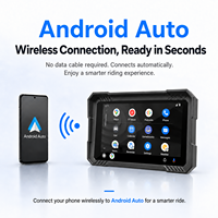 BQCC 5" Autoradio Carplay Multimédia pour Moto IP67 BT Mirrorlink Stéréo DVR Audio Auto MP5 Écran Tactile Type-C TF