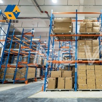 Système de rayonnage personnalisé pour navette de palettes Rayonnage pour navettes de grande capacité Rayonnage pour navettes radio Étagères de stockage en entrepôt