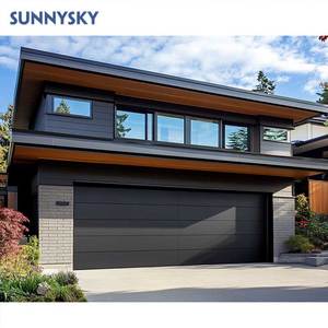 Sunnysky Customized Residential Automatic Sectional Aluminium Glass <strong>Garage</strong> Door Modern Design for Villas and <strong>Portes</strong> De <strong>Garage</strong> - Product Image 1