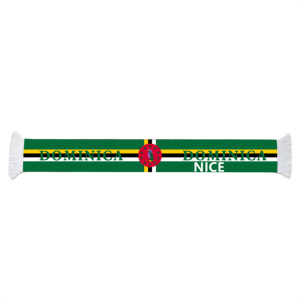 Bufanda Personalizada con la Bandera de Dominica, Agradable al Tacto, Ideal para Senderismo de Montaña, Viajes en Auto y Actividades de Picnic al Aire Libre - Product Image 1