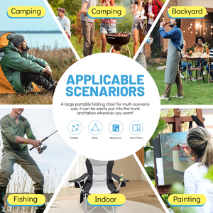 Venta al por mayor portátil camping sillas plegable ajustable Relax hispeed silla plegable Camping pesca césped silla para al aire libre - Product Image 6