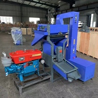 Usine de rizerie entièrement automatique 5-en-1 avec dépoussiéreur cyclonique, machine de décorticage de riz combinée électrique et diesel à double alimentation, petite taille