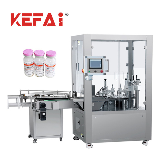 KEFAI Fully Automatic Glass Bottle Liquid Vial Perfume Filling Capping Machine Price