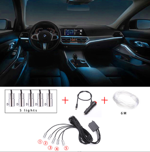 Ventes directes d'usine <span class=keywords><strong>Kit</strong></span> 5 en 1 Lampe d'ambiance d'ambiance de <span class=keywords><strong>voiture</strong></span> universelle - Product Image 3