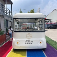 Service alimentaire mobile électrique commercial multifonctionnel pour la restauration rapide, les bonbons, la crème glacée et les petits-déjeuners, personnalisable et tendance