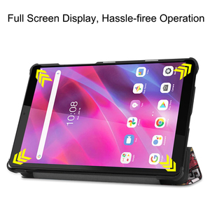 Custodia per Tablet da <span class=keywords><strong>8</strong></span> Pollici in Pelle PU con Supporto Trifold, Design Semplice a Cartoni Animati, Alta Qualità, per <span class=keywords><strong>Tab</strong></span> M8 3a Generazione - Product Image 4