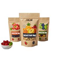 Fruitprint staande ritssluitingszak, hersluitbaar, voor gemengde gedroogde vruchten snacks verpakking