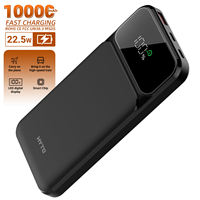 Batterie externe HYTO OEM 22,5W à charge rapide 20000mAh, chargeur portable avec câble intégré, écran LED, batterie externe pour téléphone portable 10000mAh