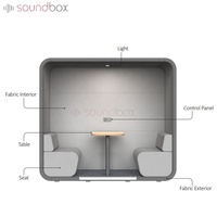 Modern Open Partition with Aluminum Sofa Booth for Office School Meetings Enhancing Productivity and Collaboration