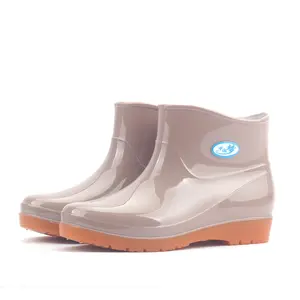 Botas de lluvia antideslizantes resistentes al desgaste, Botas de lluvia bajas, zapatos de agua, calzado de trabajo de pesca, zapatos de goma, botas de agua individuales