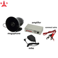 USB MP3 dijital araba çalar megafon araç hoparlör ve boynuz ses yükseltmek megafon araç aktif