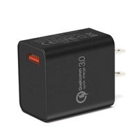 Chargeur mural USB HNT avec prises UK, EU, JP, US pour téléphones mobiles, charge rapide 18W QC3.0, adaptateur OEM/ODM, charge rapide avec protection OTP, OVP, OCP
