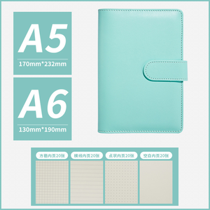 Best-seller : Agenda/Planificateur A5 en cuir rigide 27 couleurs avec anneaux dorés et fermoir, idéal pour Noël, le bureau ou comme cadeau scolaire - Product Image 5