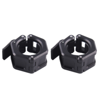 Collier de serrage pour barre de musculation Vigor Power Gear WL2703 50 mm à libération rapide avec logo personnalisé, pour musculation, salle de sport, PP+PVC noir antidérapant