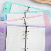 Organisateur de budget en cuir PU A6 A5, classeur à 6 anneaux, enveloppe de rangement d'argent, classeur de budget de luxe, promotion, couverture rigide, 12 feuilles
