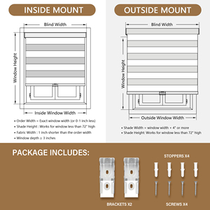 Tuya Smart <span class=keywords><strong>rullo</strong></span> elettrico tende <span class=keywords><strong>Zebra</strong></span> tessuto oscurante per camera da letto soggiorno motorizzato <span class=keywords><strong>rullo</strong></span> incorporato - Product Image 6