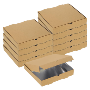 Caja de Pizza Corrugada de Cartón E Flute Reciclable de 20 Pulgadas, Impresión Digital Flexográfica Personalizada, Empaque para Alimentos, Proveedor OEM, Directo de Fábrica - Product Image 1