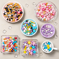 Décorations de pâtisserie colorées en sucre mélangé pour gâteaux, cupcakes, biscuits et glaces
