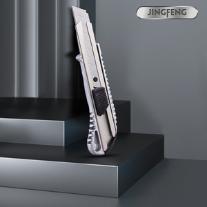 Cuchillo utilitario JINGFENG 228 con soporte de hoja de aleación de aluminio, herramienta de corte para papel, madera, manualidades y uso de oficina. - Product Image 3