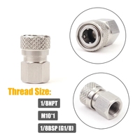 Adaptateur mâle/femelle à déconnexion rapide Foster en acier inoxydable haute pression, durable, avec bouchon d'obturateur pour raccord de remplissage |   Fil à coudre de marque LE