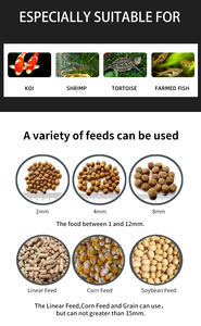 EVNICE EV810B açık Koi balık gölet büyük akvaryum otomatik çevre dostu Metal balık besleyici zamanlanmış pil operasyon ile 10L - Product Image 3