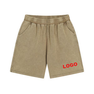 กางเกงขาสั้นผ้าฝ้ายสำหรับผู้ชายกางเกงวิ่งออกกำลังกายเล่นกีฬากางเกงวิ่งแบบลำลอง - Product Image 1