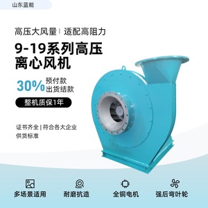 Ventilador Centrífugo de Alta Presión Tipo A, a Prueba de Explosiones, con Aspas de Aleación de Aluminio, Extractor de Polvo Industrial - Product Image 5