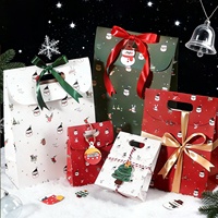 Sac cadeau de Noël haut de gamme, sac fourre-tout petit format, grande boîte de Noël, sac à bonbons, papier cadeau, petit sac