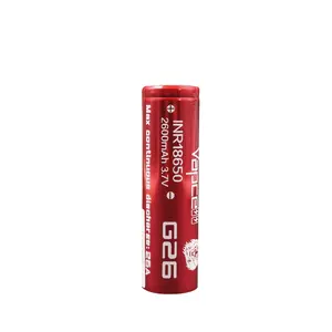 Vapcell INR18650 G26 2600mah 25A globules Rouges 18650 H26 mieux que VCT5A 18650 H26 égale à P26A